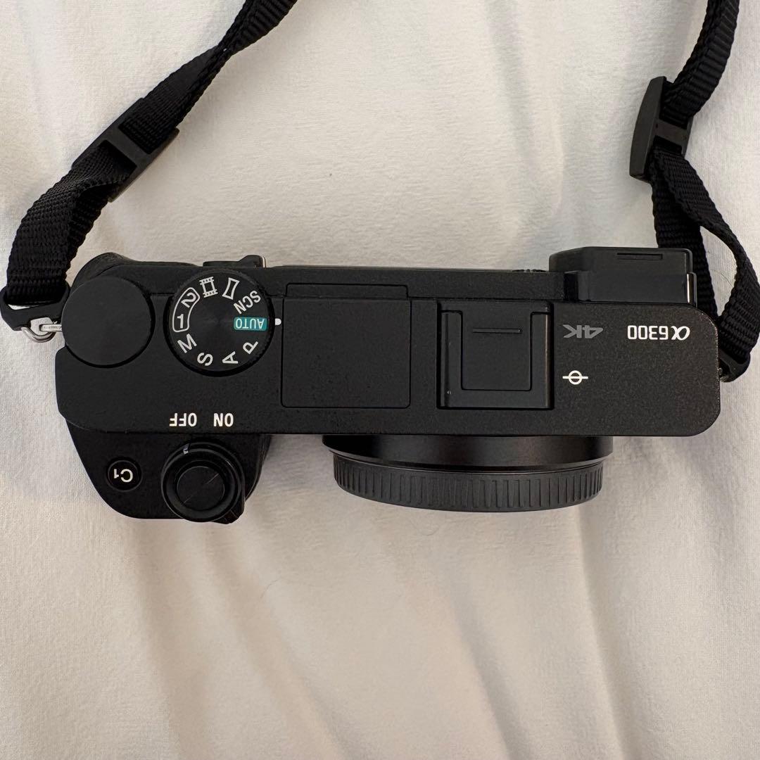 SONY ミラーレス一眼 α6300 パワーズームレンズキット ブラック 中古
