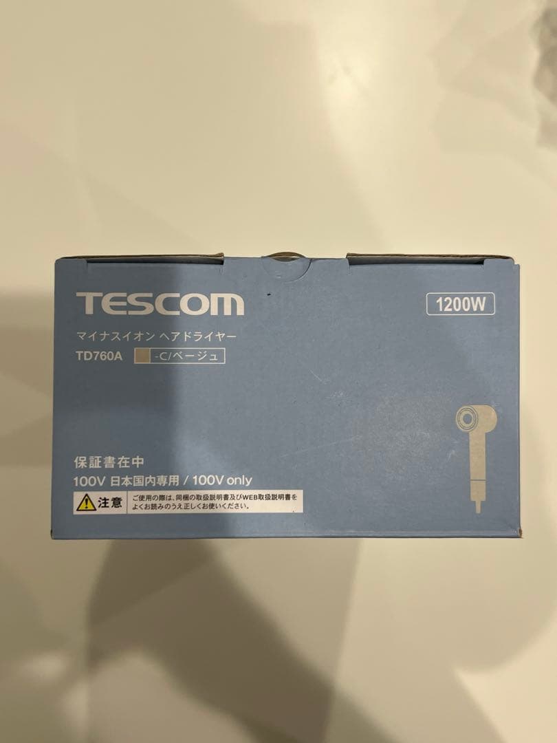 TESCOM テスコム　TD760A ヘアドライヤー ベージュ