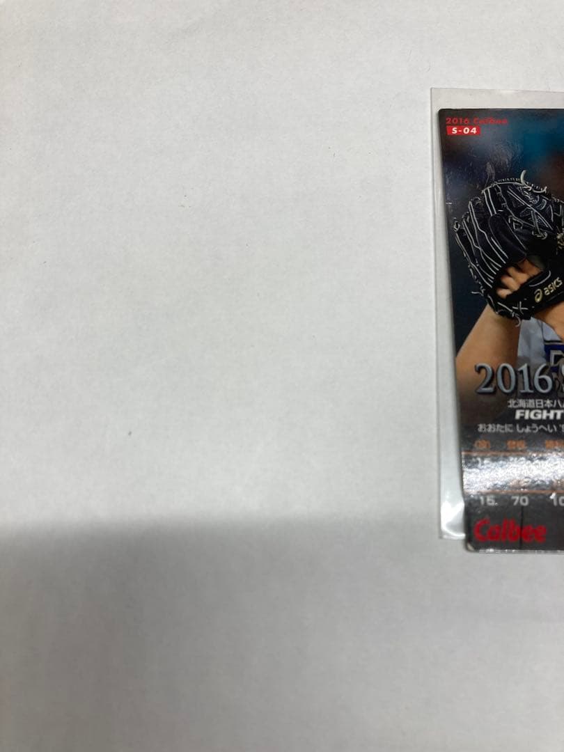 プロ野球チップスカード 2016 大谷翔平 サイン