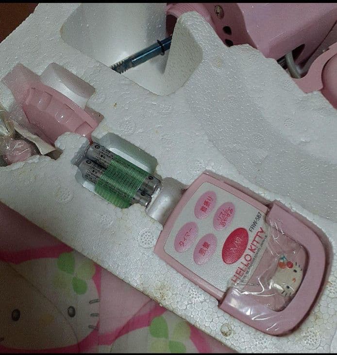 ハローキティ 壁掛け扇風機 ピンク