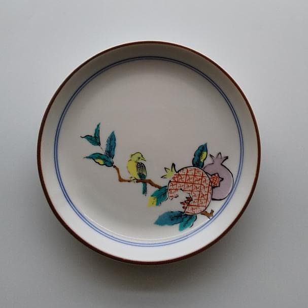 九谷焼　古九谷風　皿揃　情山