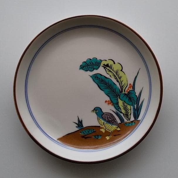 九谷焼　古九谷風　皿揃　情山