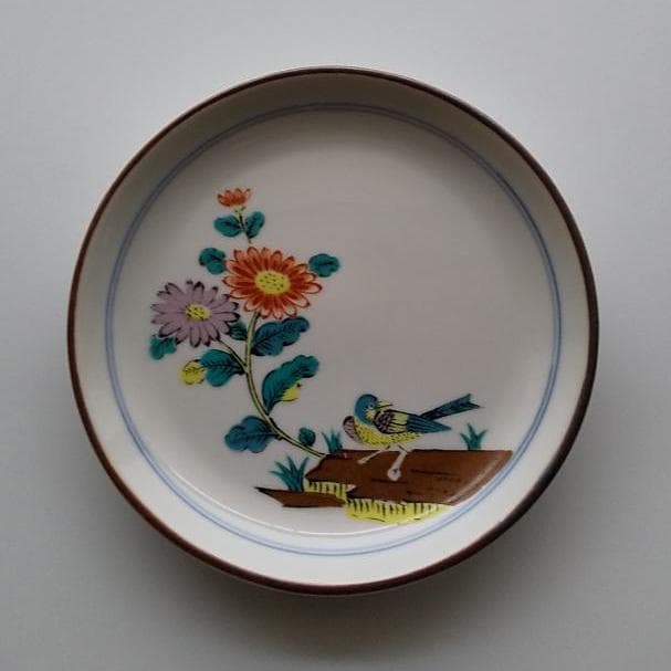 九谷焼　古九谷風　皿揃　情山