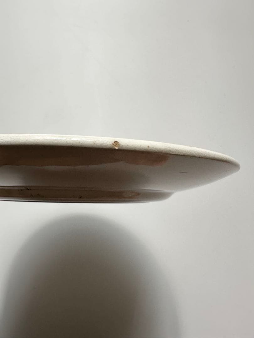 クレイユモントロー　フランス　アンティーク　プレート　皿　平皿