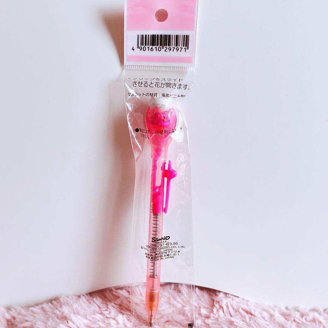 希少レア　ハローキティ　マスコット付きペン　フラワー　エンジェル　2000年製