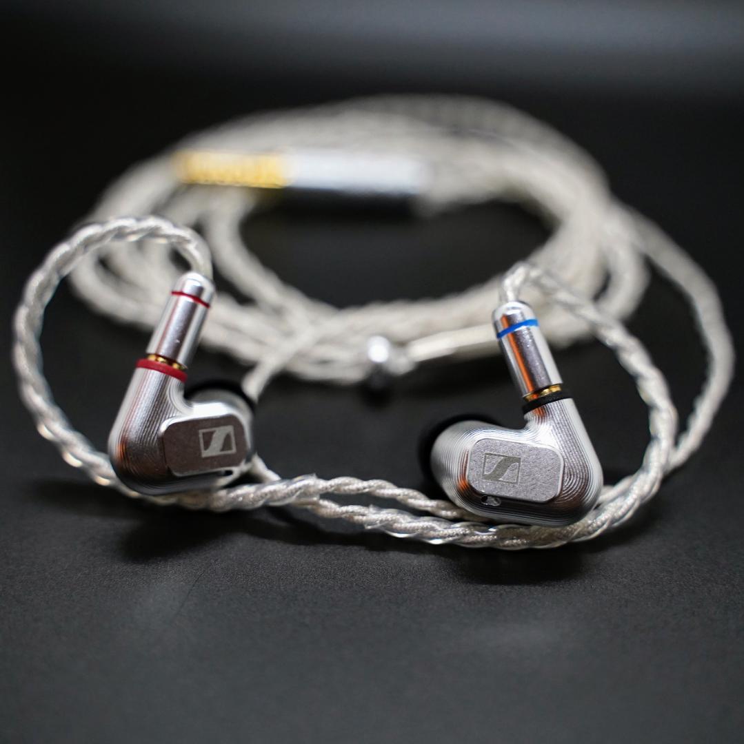 【1点のみ】7N粒子単結晶銅銀メッキ リッツ構造ケーブルIE900 4.4mm