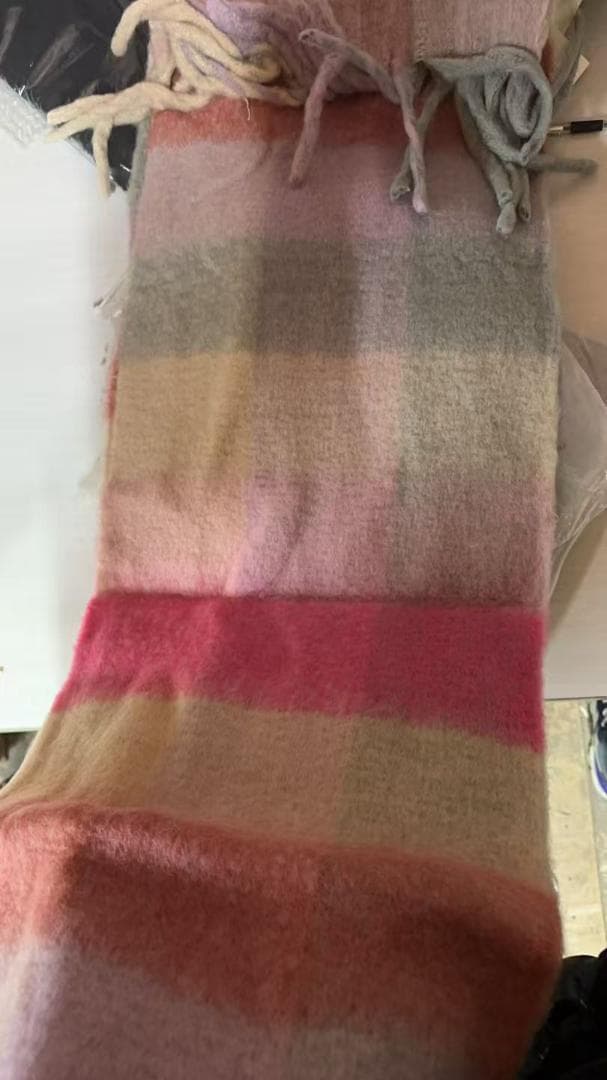 新品未使用　Acne Studios モヘアチェックスカーフ　マフラー