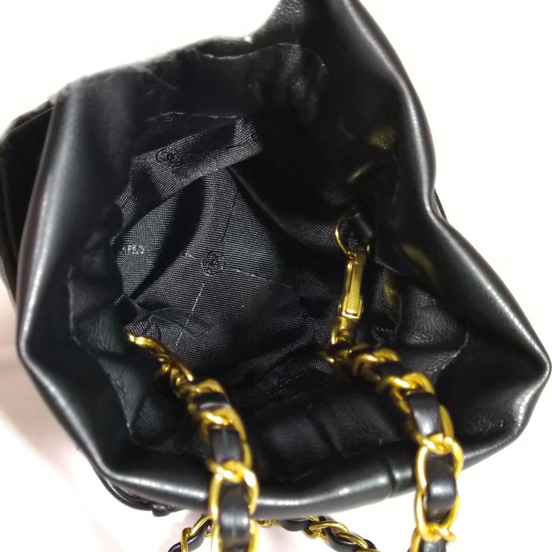 シャネル チェーン ショルダー マトラッセ 巾着タイプ 非売品 ポーチ