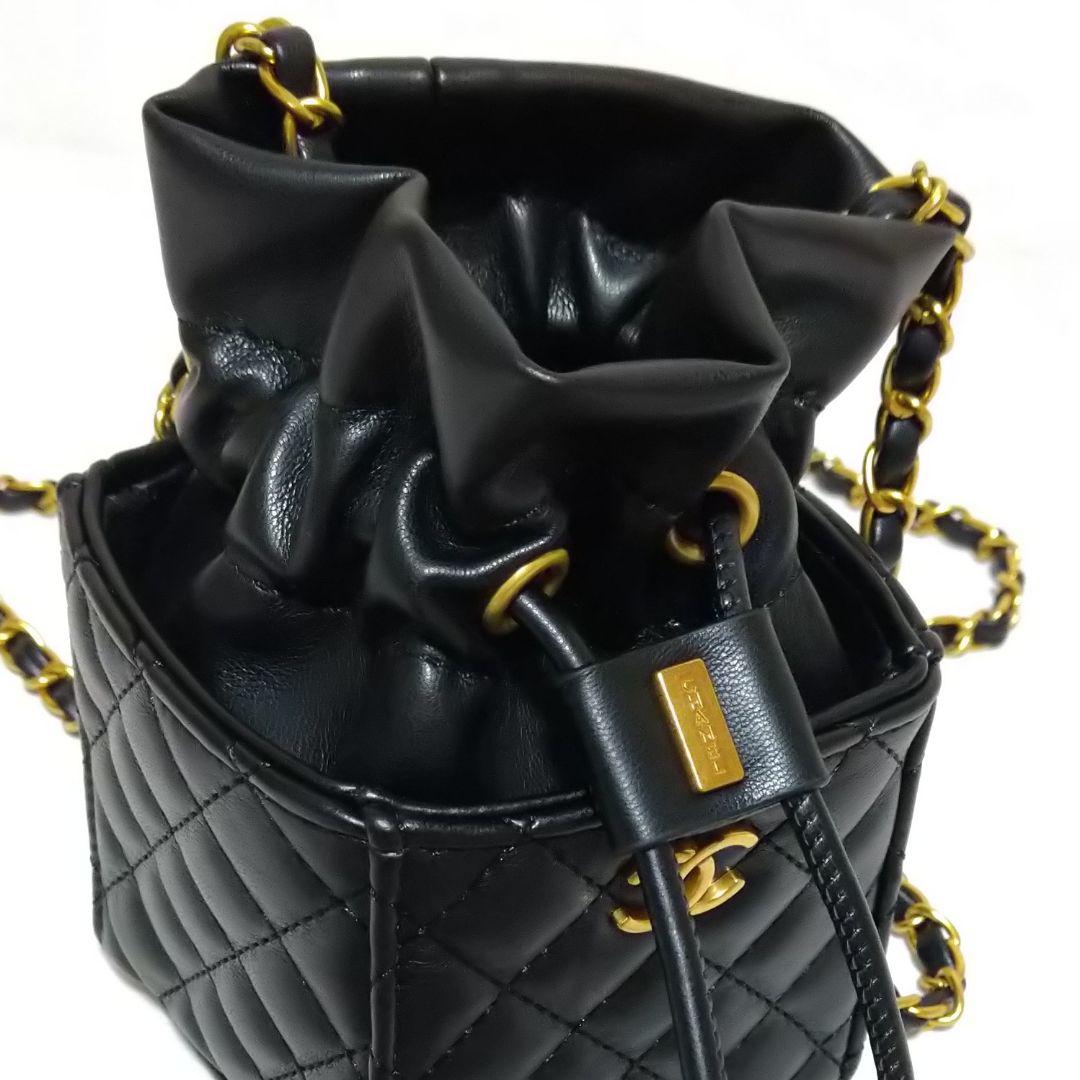 シャネル チェーン ショルダー マトラッセ 巾着タイプ 非売品 ポーチ