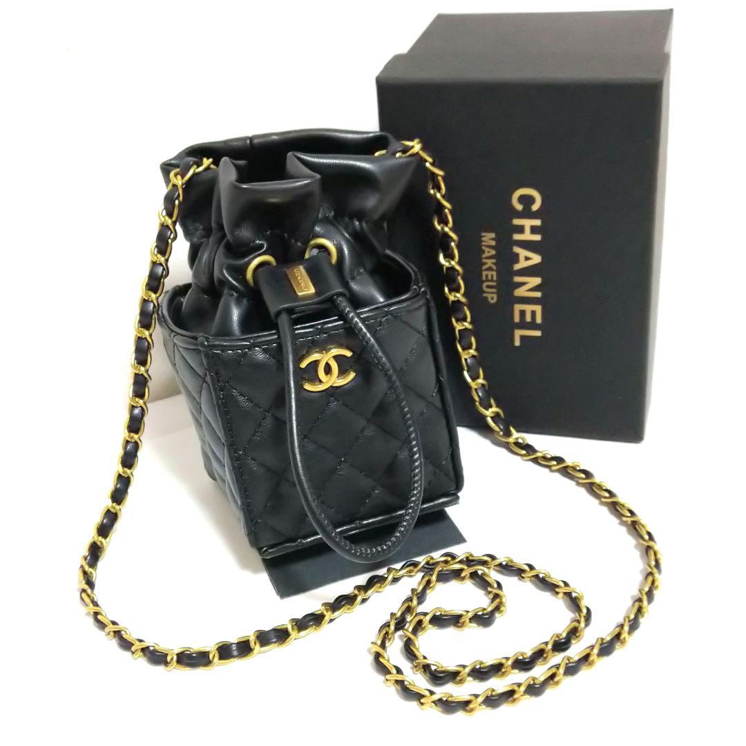 シャネル チェーン ショルダー マトラッセ 巾着タイプ 非売品 ポーチ