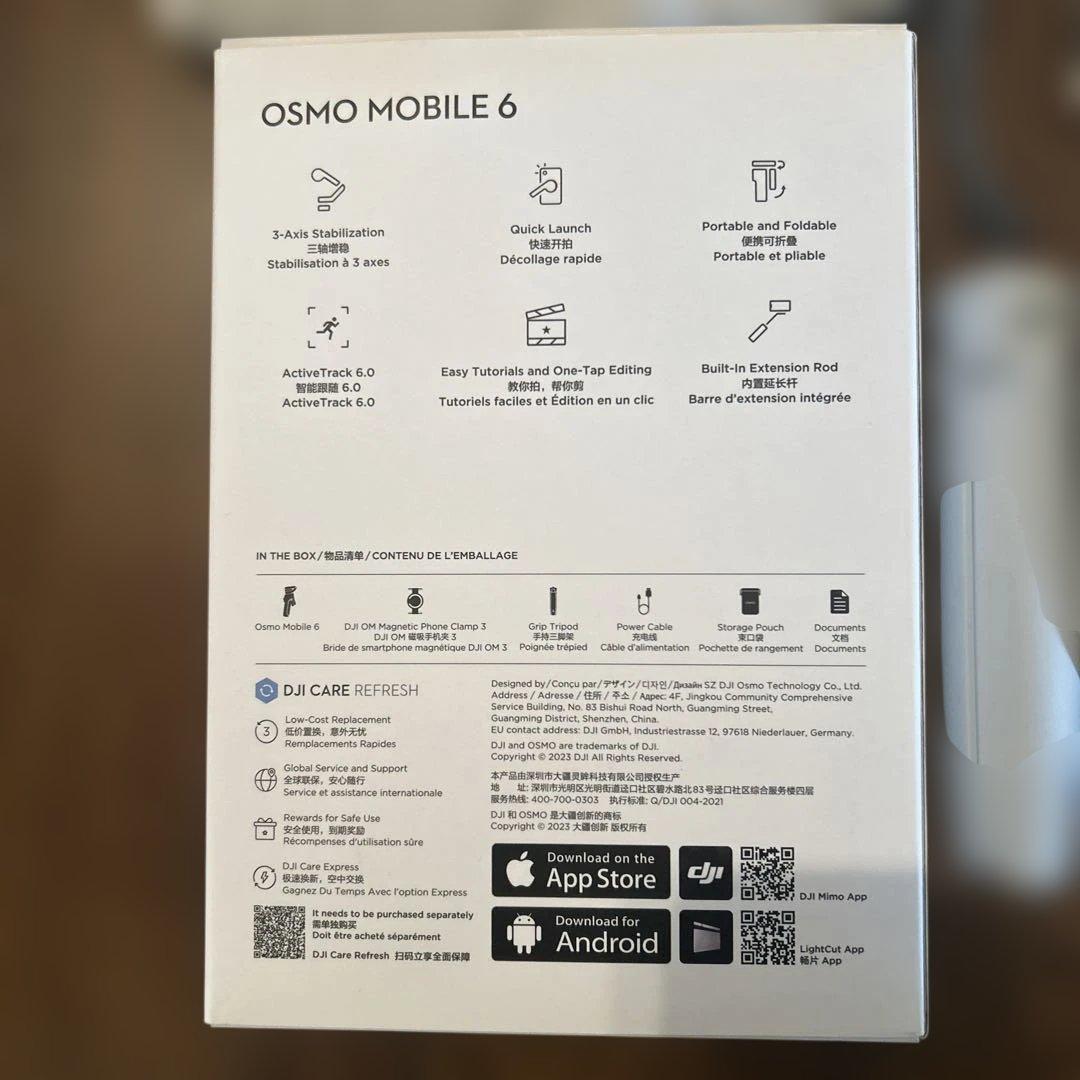新品同様OSMO MOBILE 6/スマホ用スタビライザー