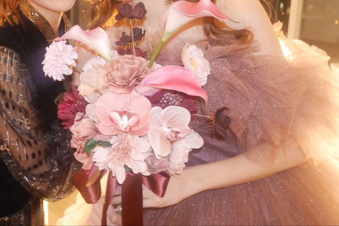 造花ブーケ　ウエディング