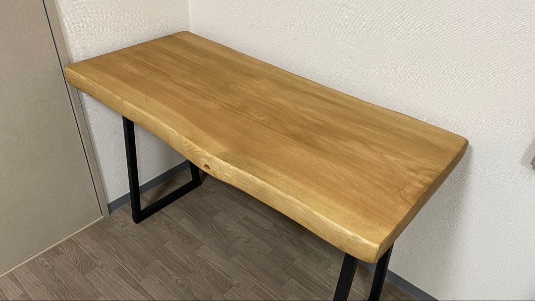 無垢材シンプルテーブル 約120cm