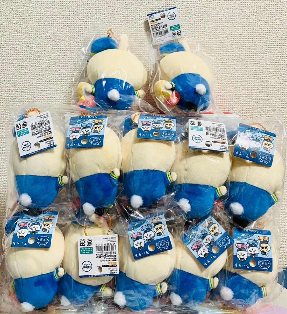 新品　12個　ANA空港限定 パイロット うさぎ ぬいぐるみキーチェーン