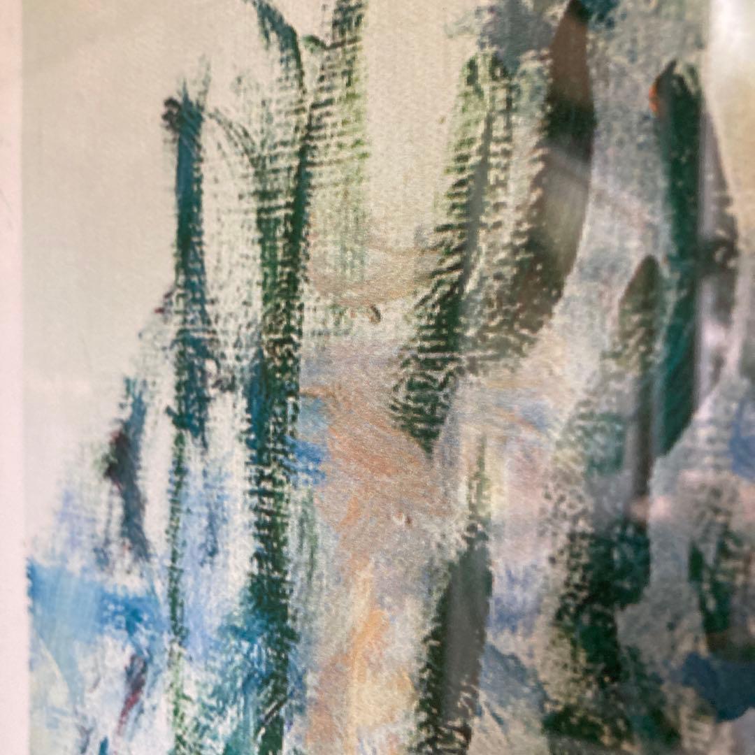 モネ 睡蓮 巨大 絵画 イラスト 壁掛け 額装 フレーム レトロ アンティーク