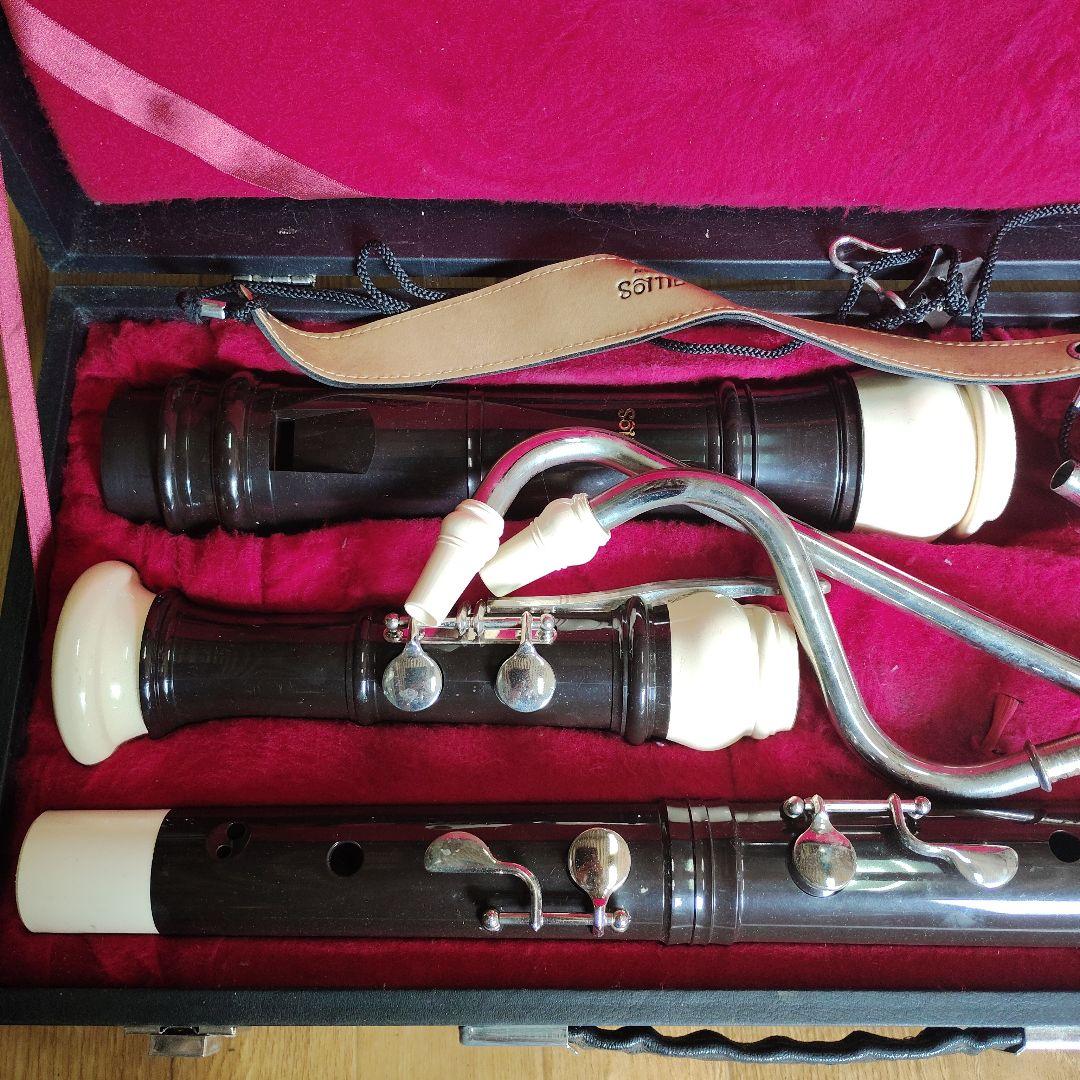 AULOS アウロス バス リコーダー 533EE ハードケースとクロス付