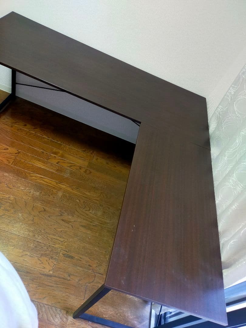 ※陶玉※ 直接取引限定　ダークブラウン L字型デスク