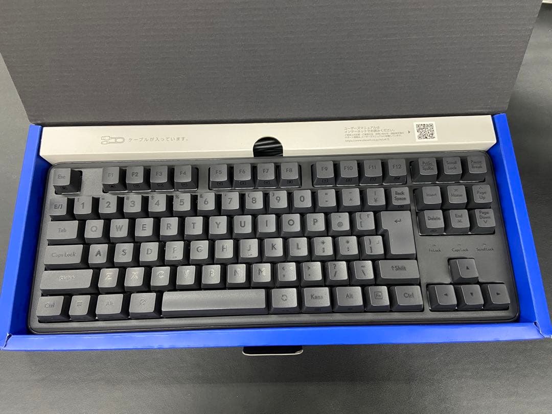 ELECOM レジェロシリーズ テンキーレスキーボードLeggero静音赤軸