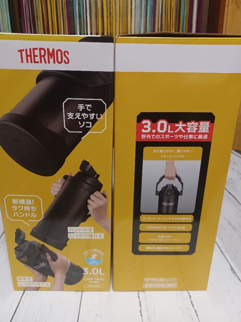 サーモス 水筒 3L ブラック 2本セット
