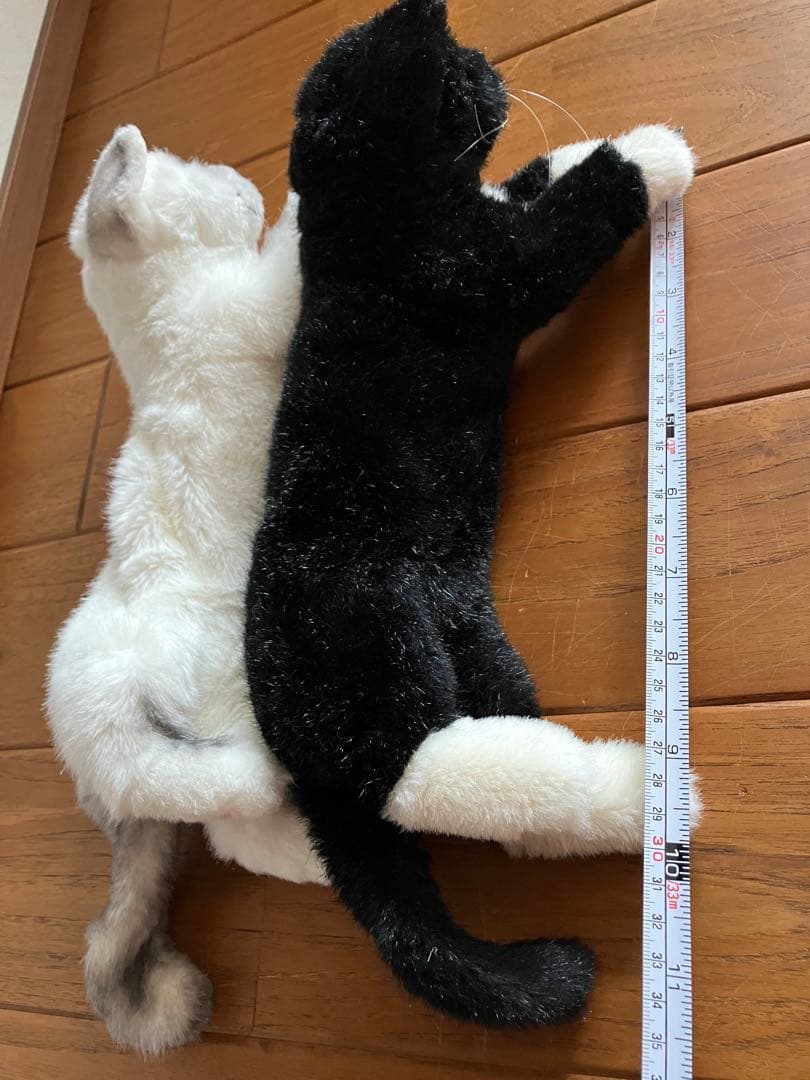kosen 白黒猫のぬいぐるみ2体セット