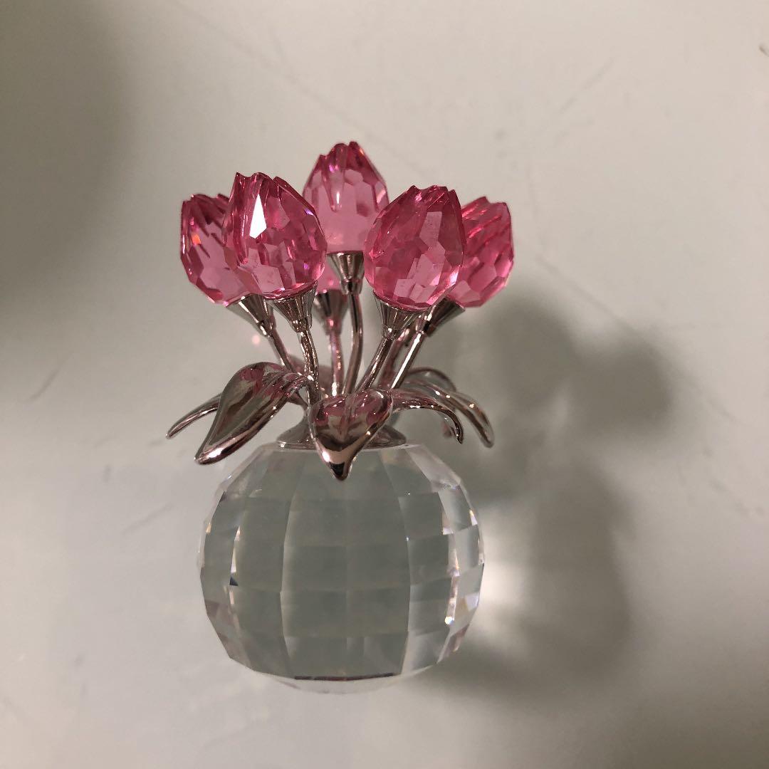 スワロフスキー　置物　花瓶