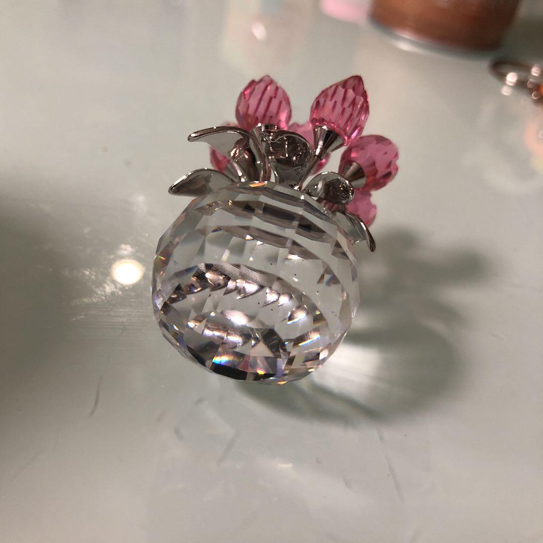 スワロフスキー　置物　花瓶