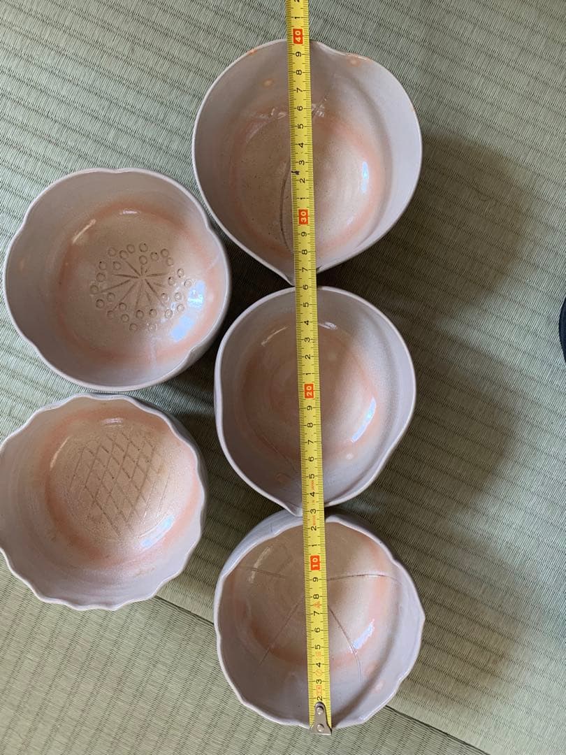 萩焼組鉢　坂達雄　12代坂高麗左衛門　5客新品未使用