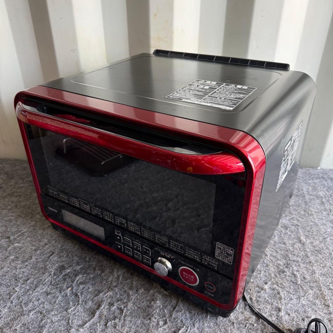 L60激安早い者勝ち✨ TOSHIBA 過熱水蒸気オーブンレンジ 電子レンジ 赤