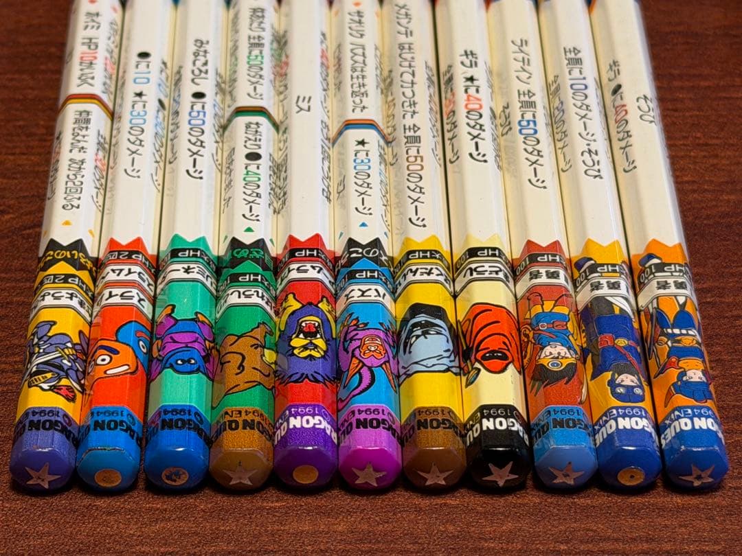 ドラゴンクエスト バトル鉛筆（バトエン）大量まとめ売り 約60本＋キャップ10個