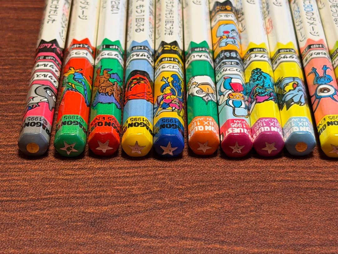 ドラゴンクエスト バトル鉛筆（バトエン）大量まとめ売り 約60本＋キャップ10個