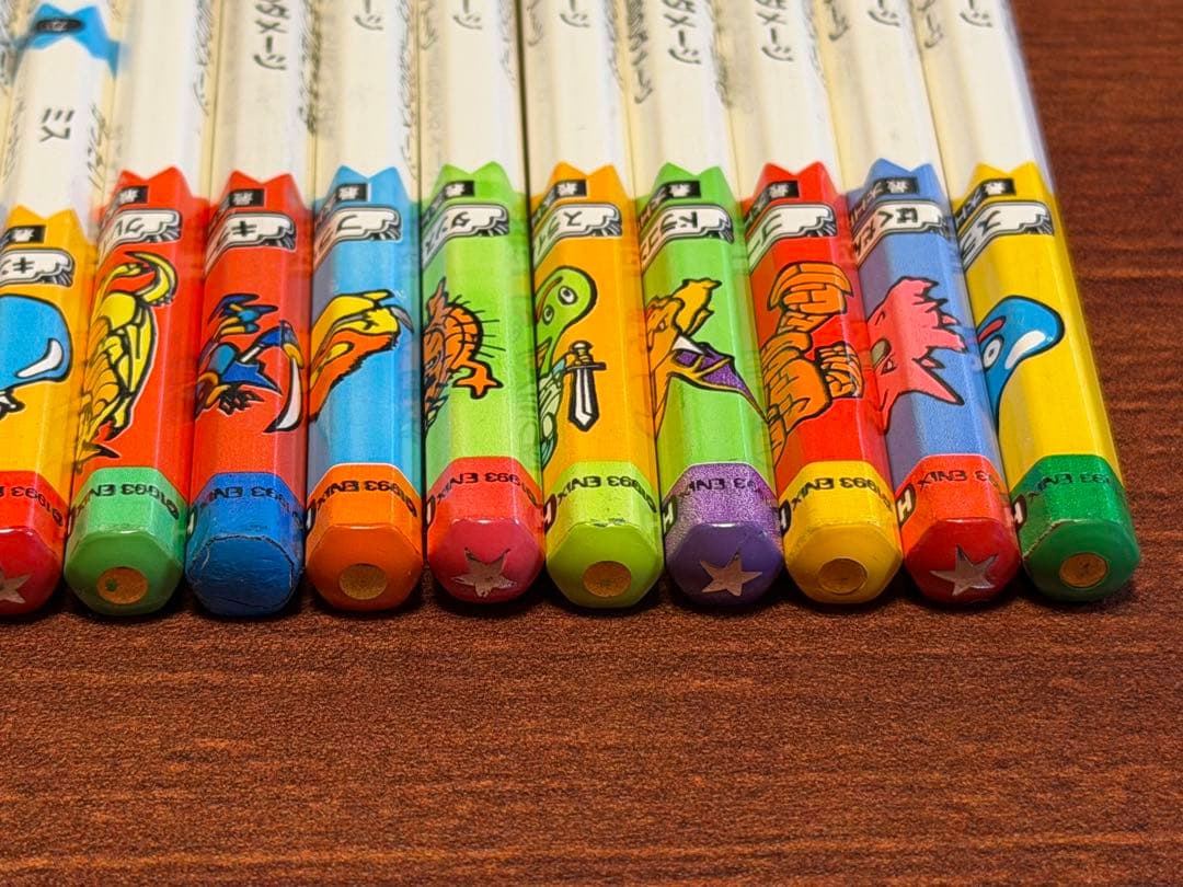 ドラゴンクエスト バトル鉛筆（バトエン）大量まとめ売り 約60本＋キャップ10個