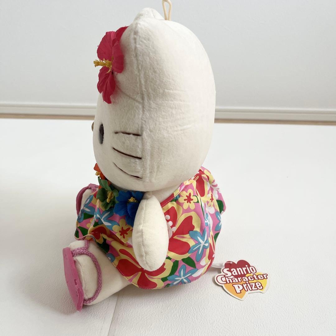 ハローキティ ぬいぐるみ アロハ　花　ハイビスカス　日焼け　EIKOH