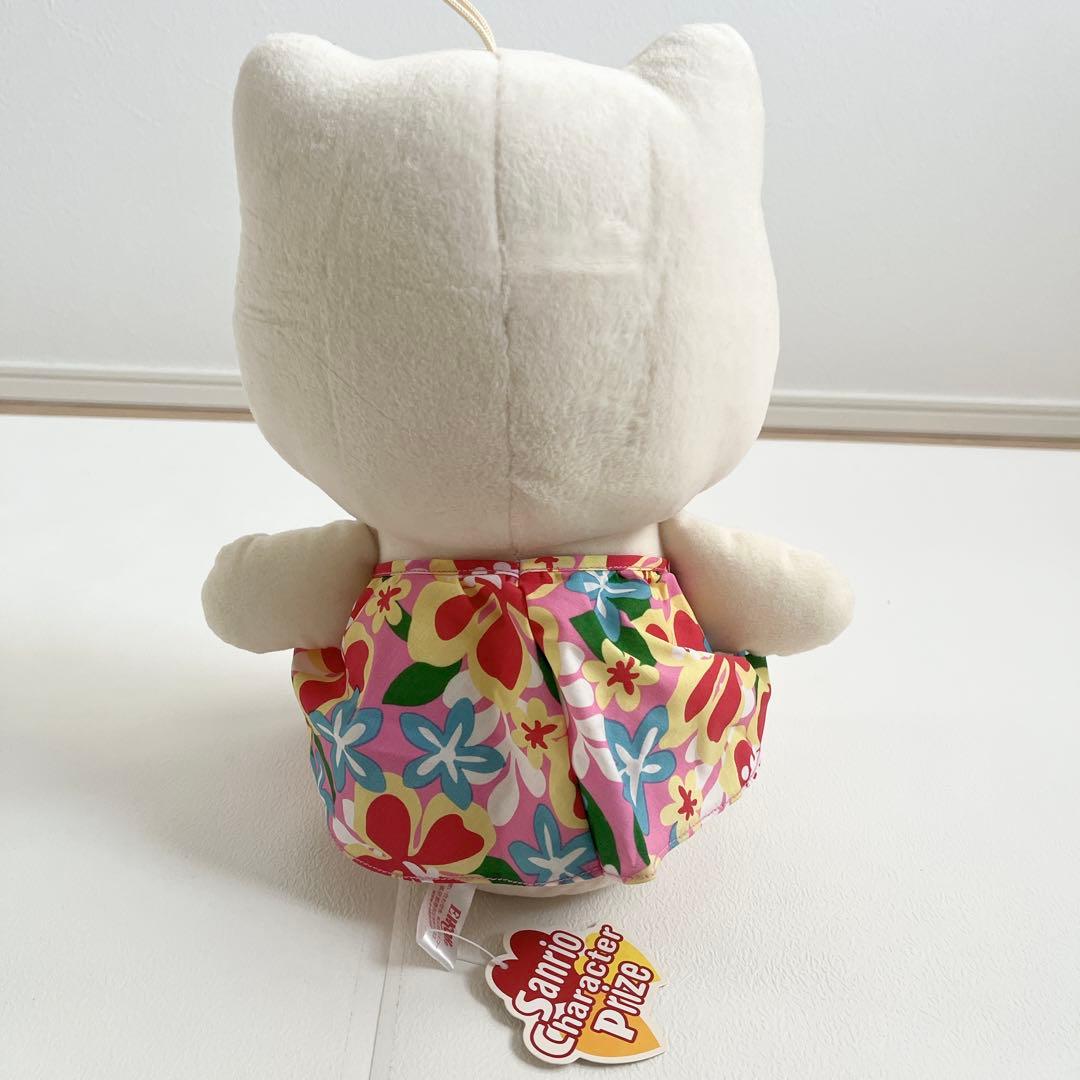 ハローキティ ぬいぐるみ アロハ　花　ハイビスカス　日焼け　EIKOH