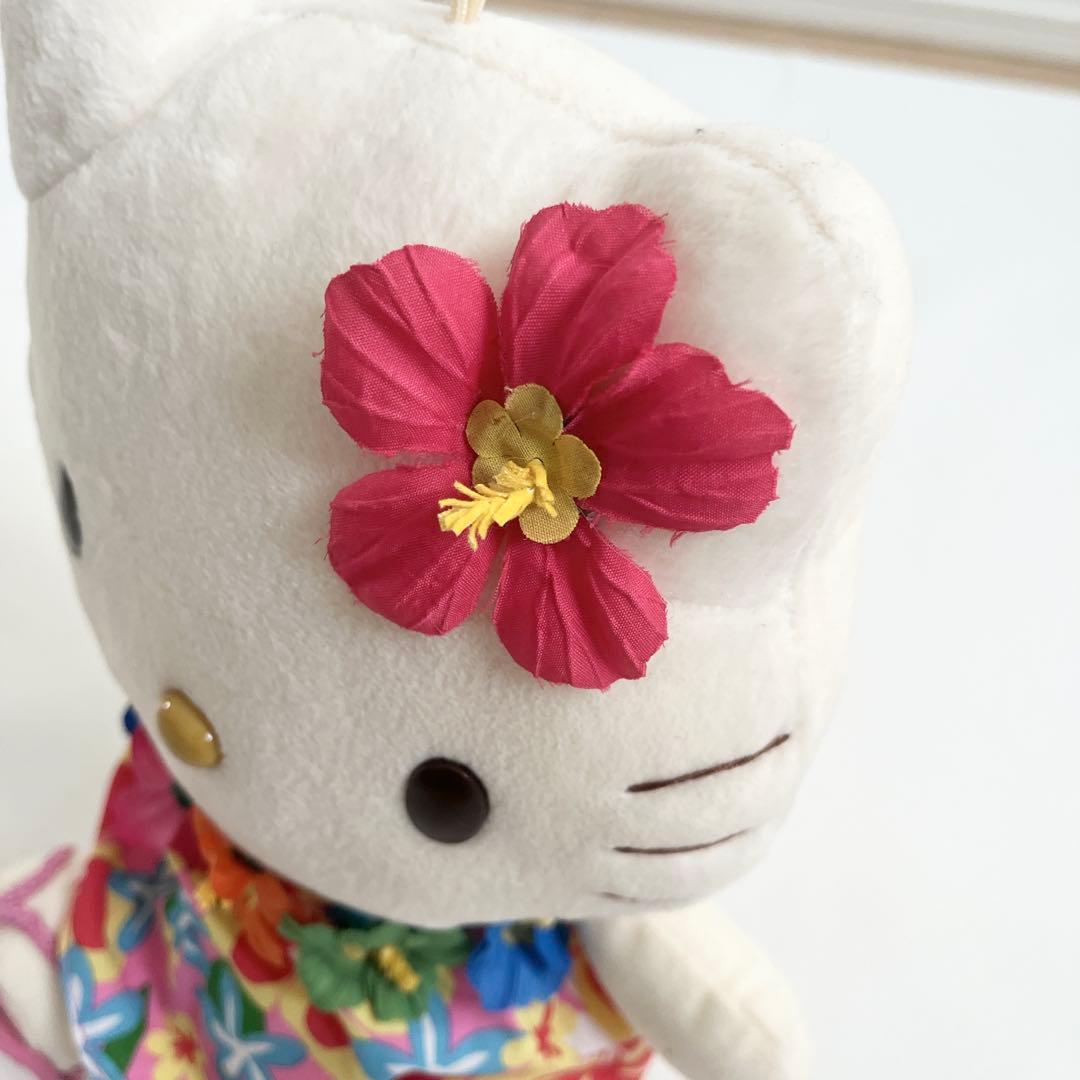 ハローキティ ぬいぐるみ アロハ　花　ハイビスカス　日焼け　EIKOH