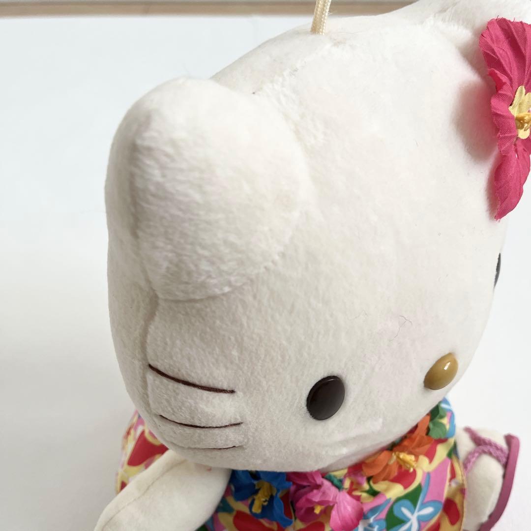 ハローキティ ぬいぐるみ アロハ　花　ハイビスカス　日焼け　EIKOH