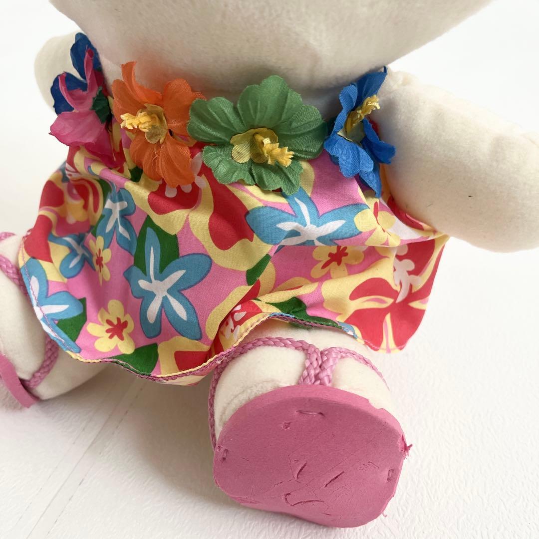 ハローキティ ぬいぐるみ アロハ　花　ハイビスカス　日焼け　EIKOH