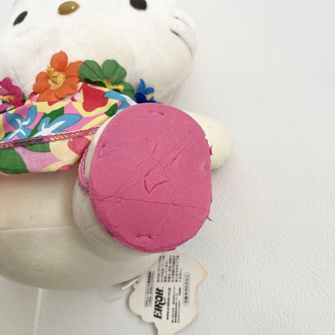 ハローキティ ぬいぐるみ アロハ　花　ハイビスカス　日焼け　EIKOH