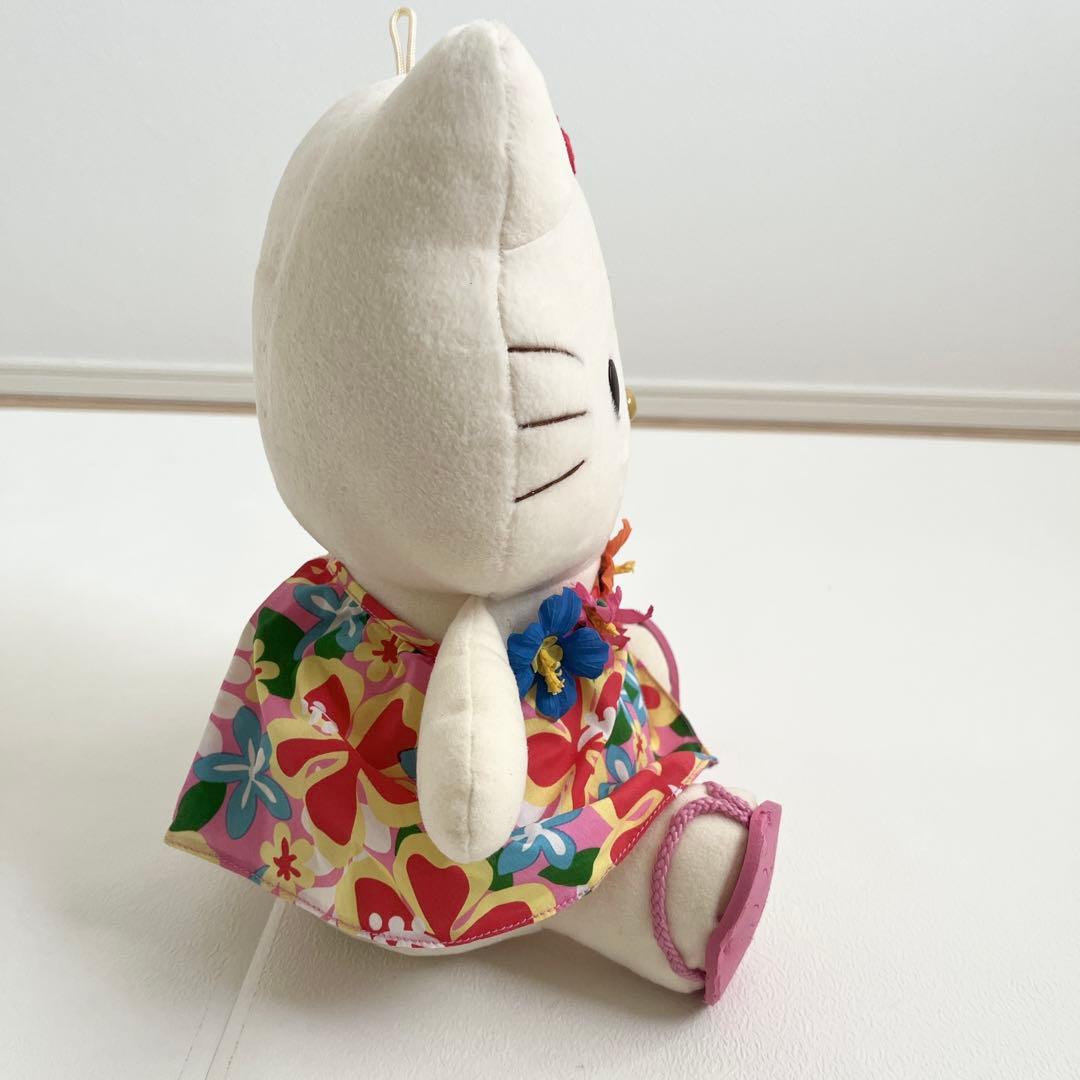 ハローキティ ぬいぐるみ アロハ　花　ハイビスカス　日焼け　EIKOH