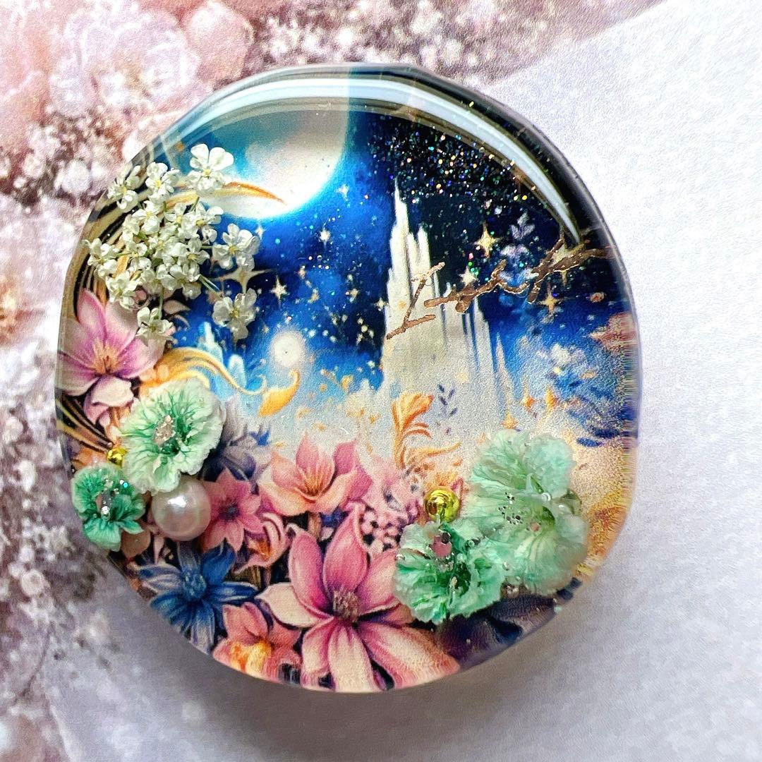 レジン ヘアゴム ドライフラワー No.843