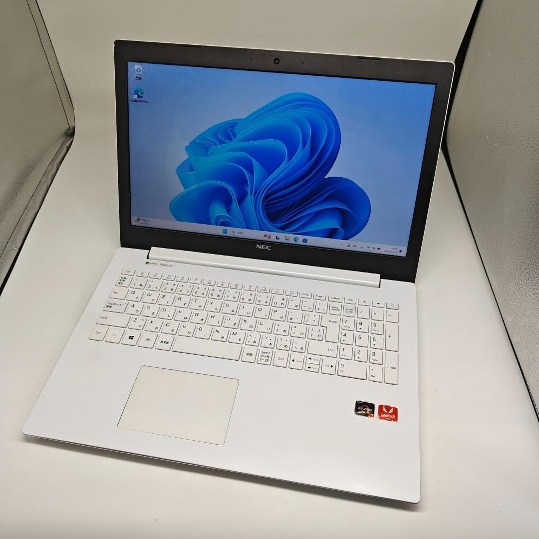 【NEC】LAVIE Ryzen7 SSD500GB 12GB 白 ノートPC