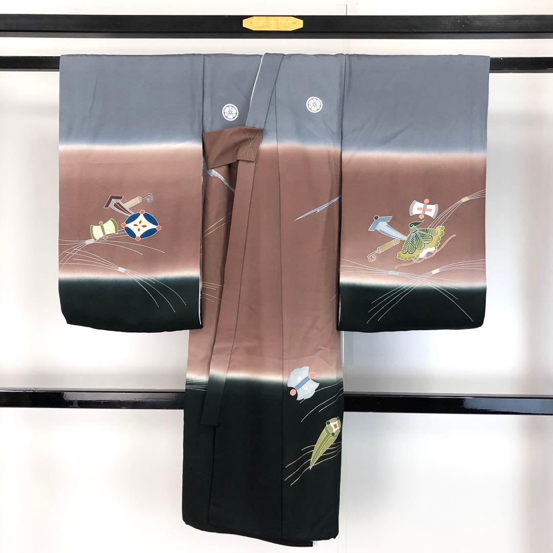 子供着物 お宮参り 七五三 祝着 襦袢付 富士山に宝尽くし CK-7370