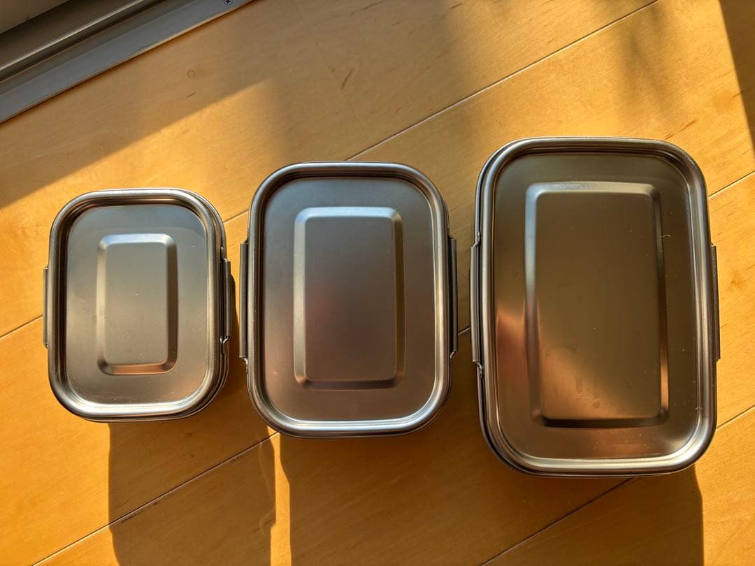 保存容器☆デフェンソーDefenso☆ステンレス製3個セット