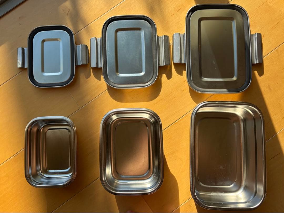 保存容器☆デフェンソーDefenso☆ステンレス製3個セット