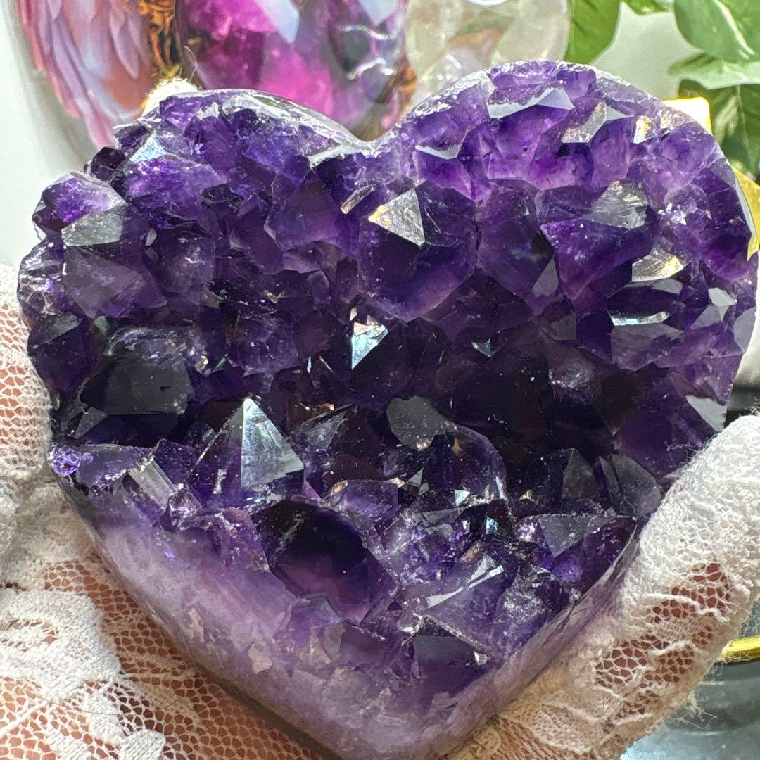 高品質 ウルグアイ産♡アメジスト♡瑪瑙♡No.1071