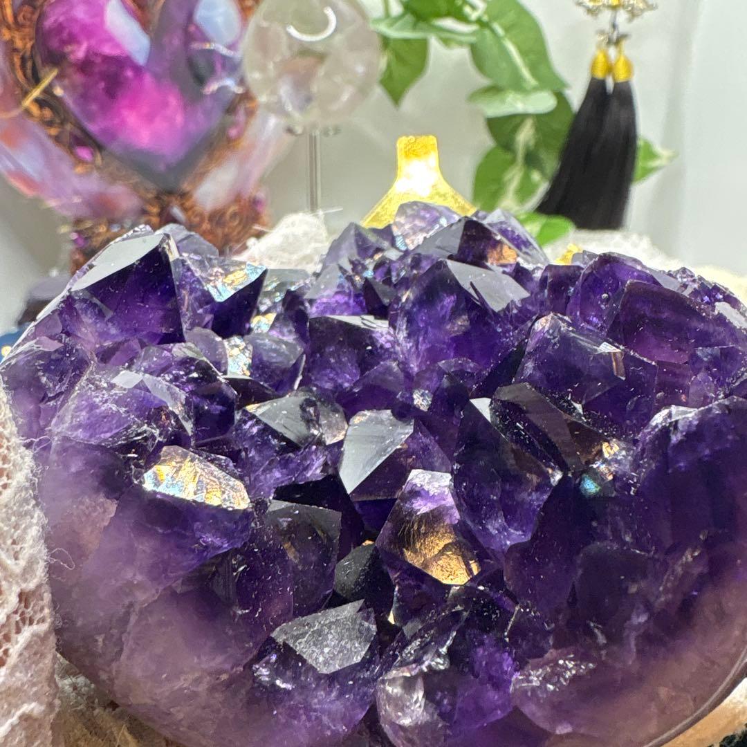 高品質 ウルグアイ産♡アメジスト♡瑪瑙♡No.1071