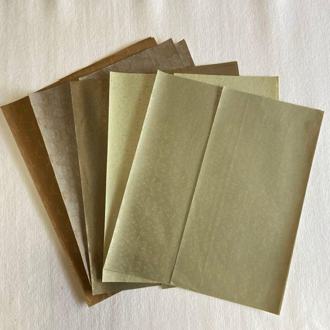 ZH3）半切用 掛軸 表装材料一式 10幅分