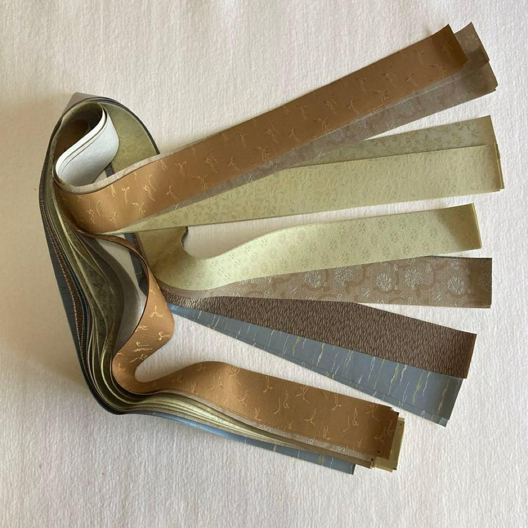 ZH3）半切用 掛軸 表装材料一式 10幅分