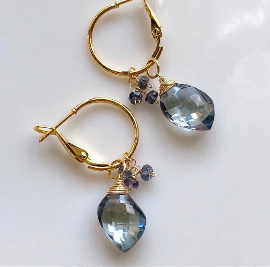 りん◆シンデレラアクアマリンピアス