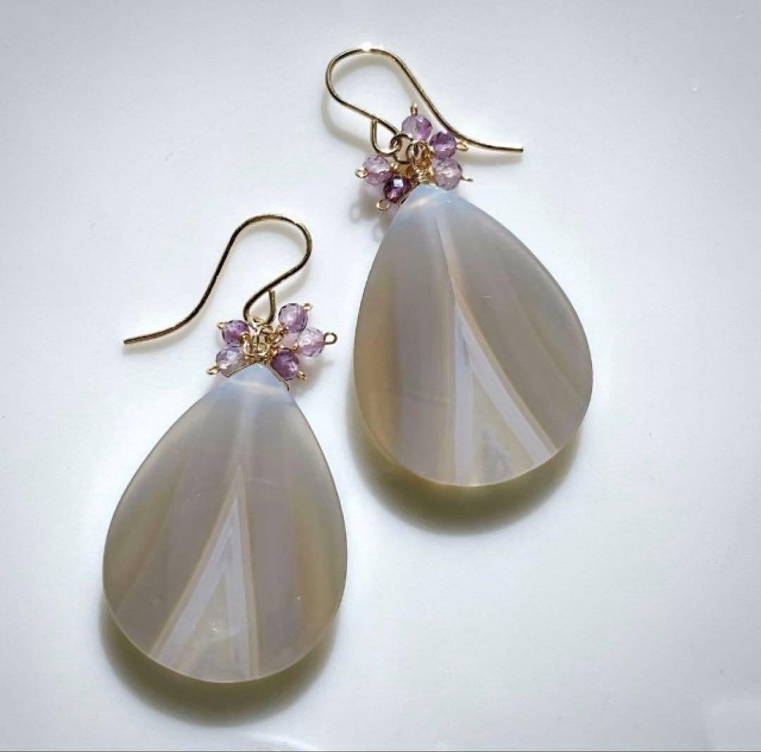 りん◆シンデレラアクアマリンピアス