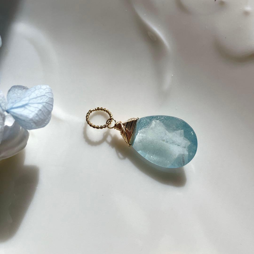 りん◆シンデレラアクアマリンピアス